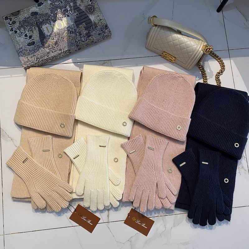 Loro Piana Scarf Hat Gloves hm15